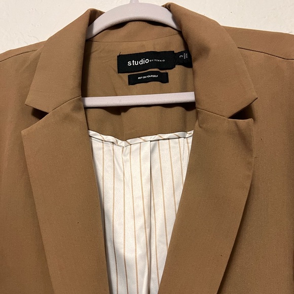 Torrid City Twill Classic Fit Blazer EUC Size 3 - Picture 4 of 10